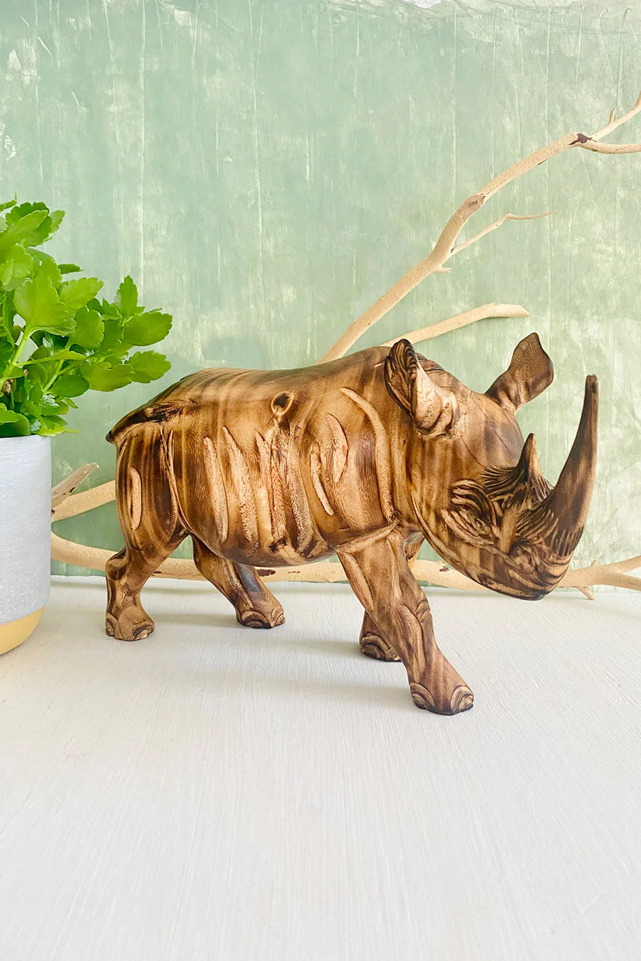 Jacaranda Rhino Sculpture