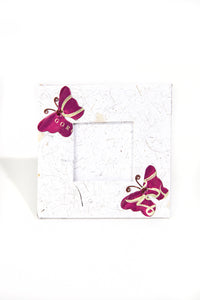 Assorted Recycled Paper and Pop Can Butterfly Picture Frames