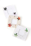 Assorted Recycled Paper and Pop Can Flower Picture Frames