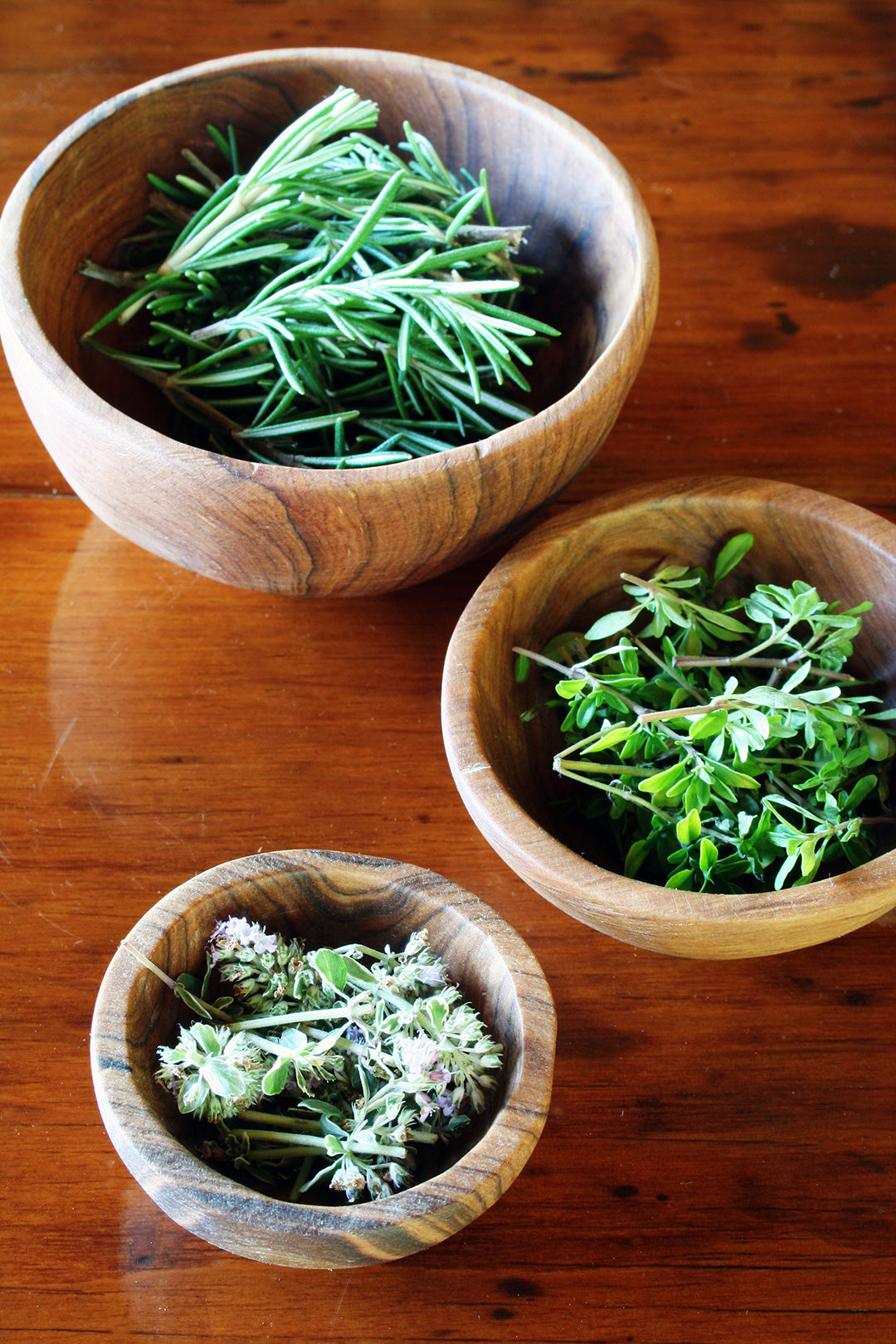 Chef's Olive Wood Condiment Bowl Trio Default Title