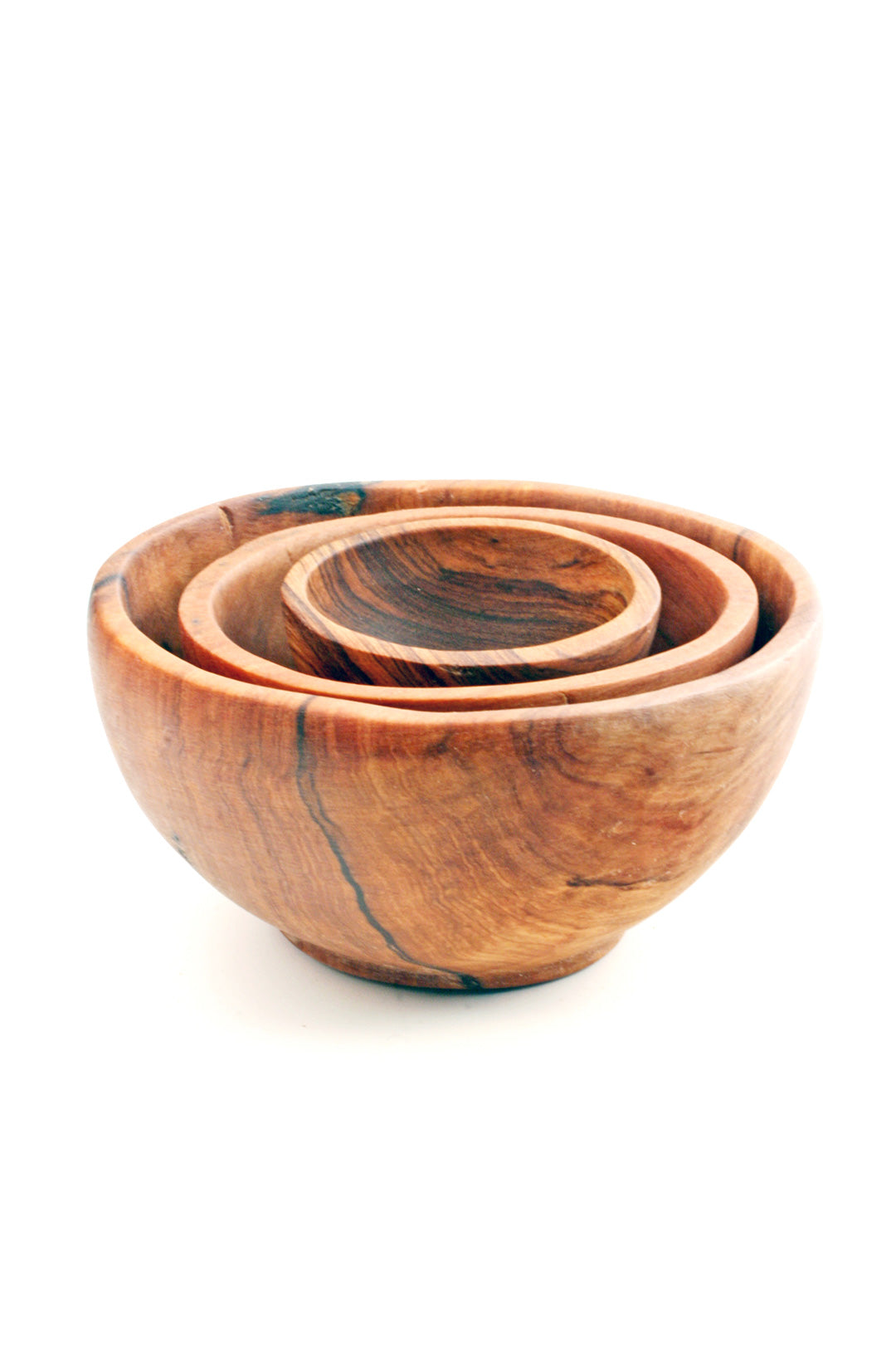 Chef's Olive Wood Condiment Bowl Trio Default Title