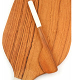 Olive Wood Butter Spreader with White Bone Handle