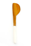 Olive Wood Butter Spreader with White Bone Handle Default Title