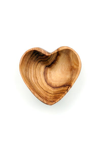 Miniature Olive Wood Heart Bowls Default Title