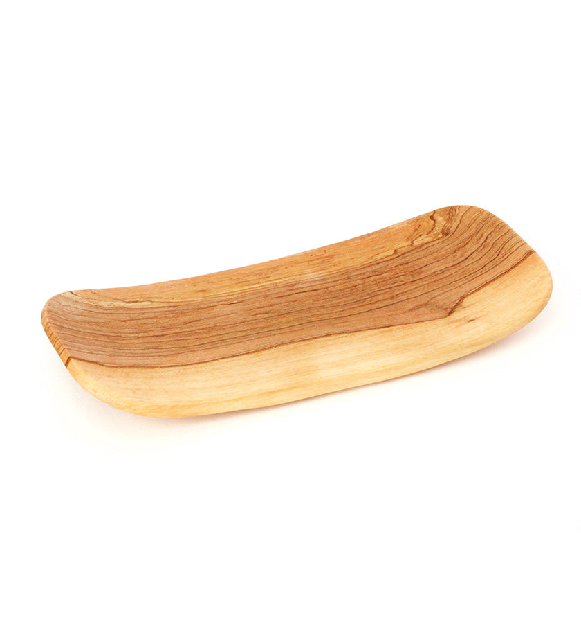 Simply Elegant Wild Olive Wood Butter Dish