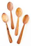 Set of 4 Wild Olive Wood Classic Spoons