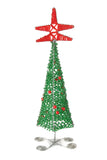 Beaded Wire Christmas Tree Sculptures Small Beaded Wire Christmas Tree Sculpture