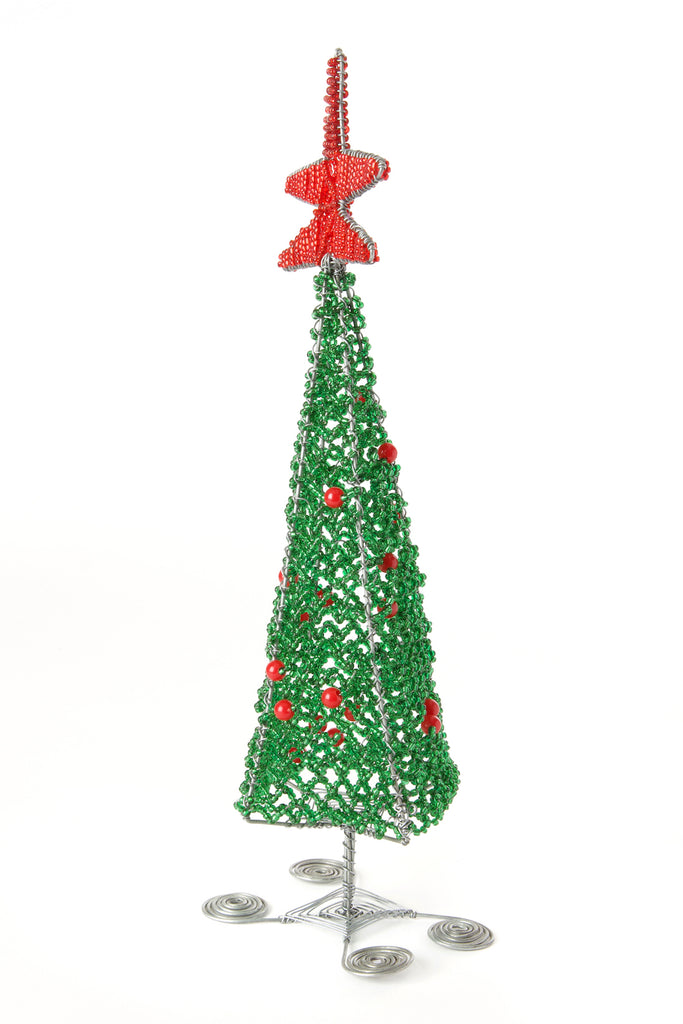Beaded Wire Christmas Tree Sculptures - Kenya – Swahili Modern
