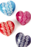 Set/4 Heartbeat Soapstone Keepsake Hearts