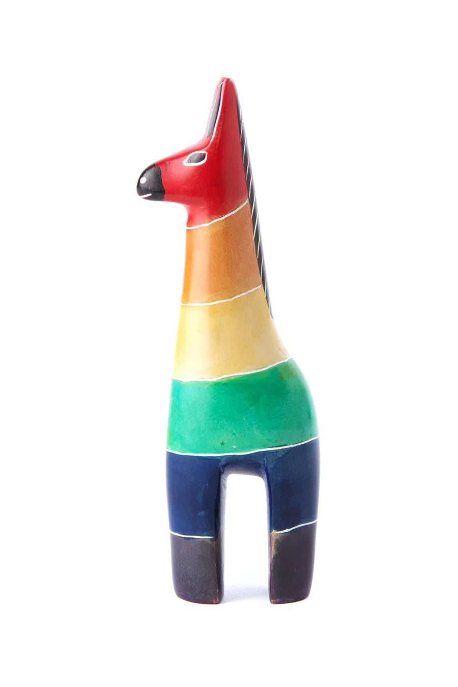 Rainbow Soapstone Giraffe
