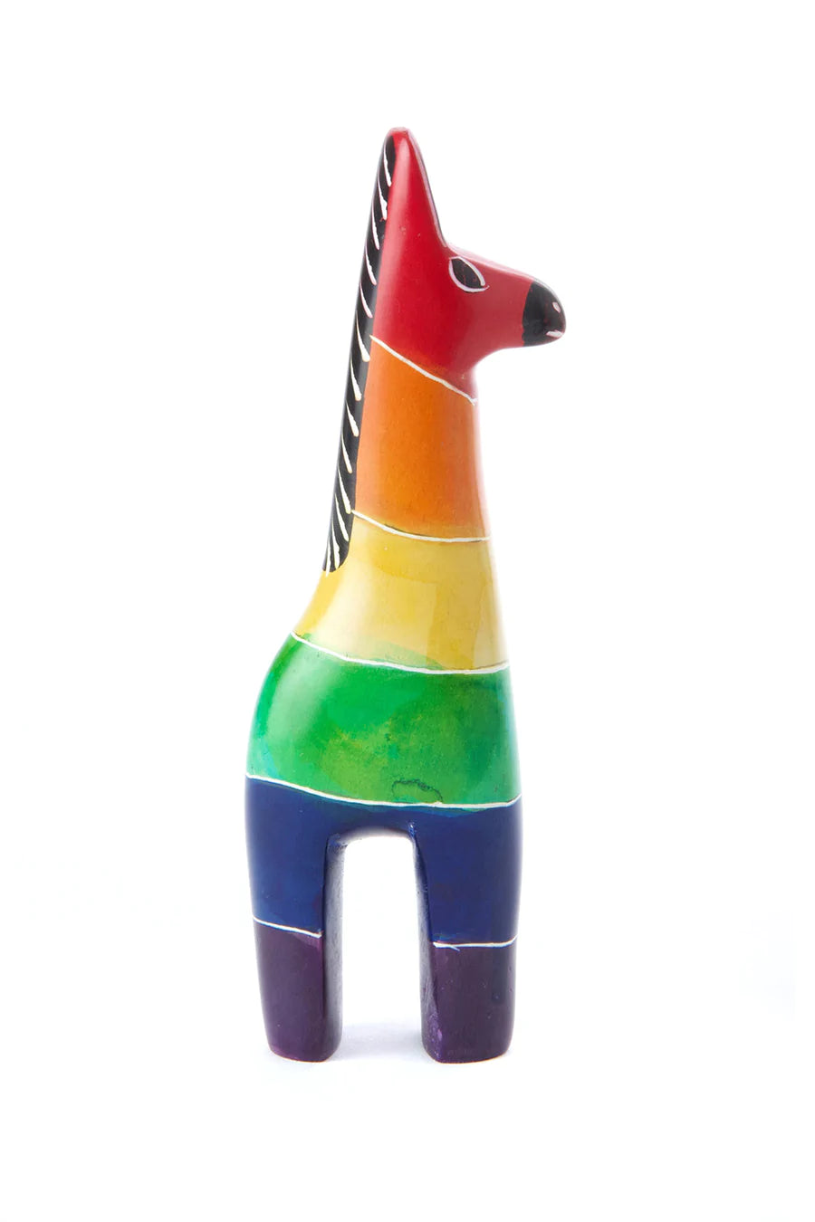 Rainbow Soapstone Giraffe