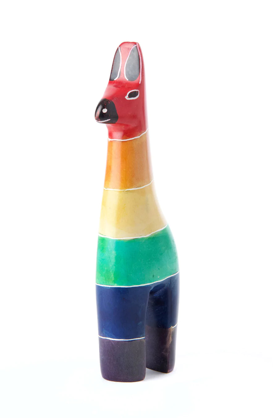 Rainbow Soapstone Giraffe