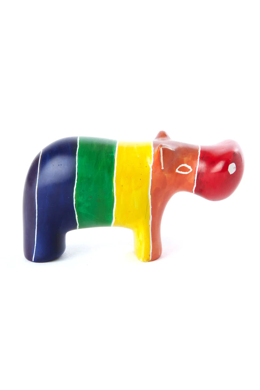 Rainbow Soapstone Hippo