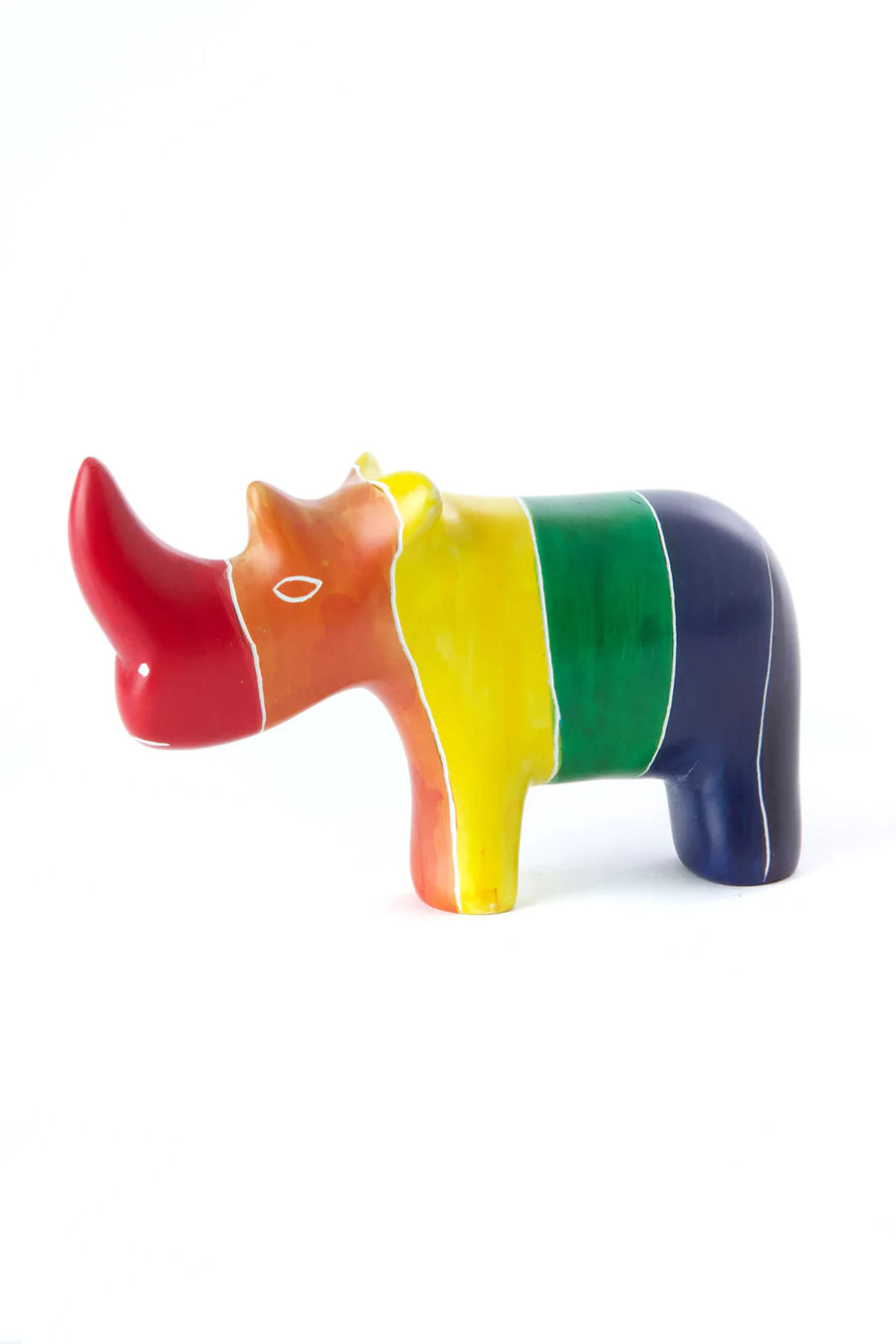 Rainbow Soapstone Rhino