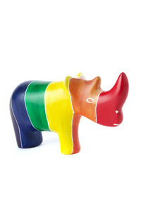 Rainbow Soapstone Rhino