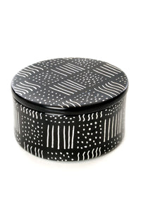 Spindle Mudcloth Soapstone Boxes