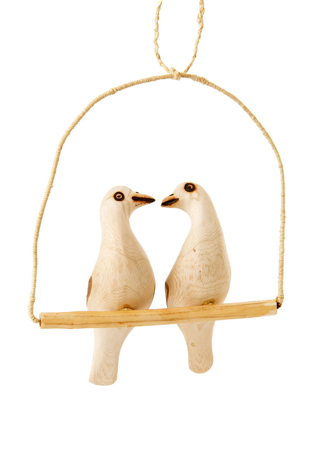 Double Kenyan Bird Swing Decoration