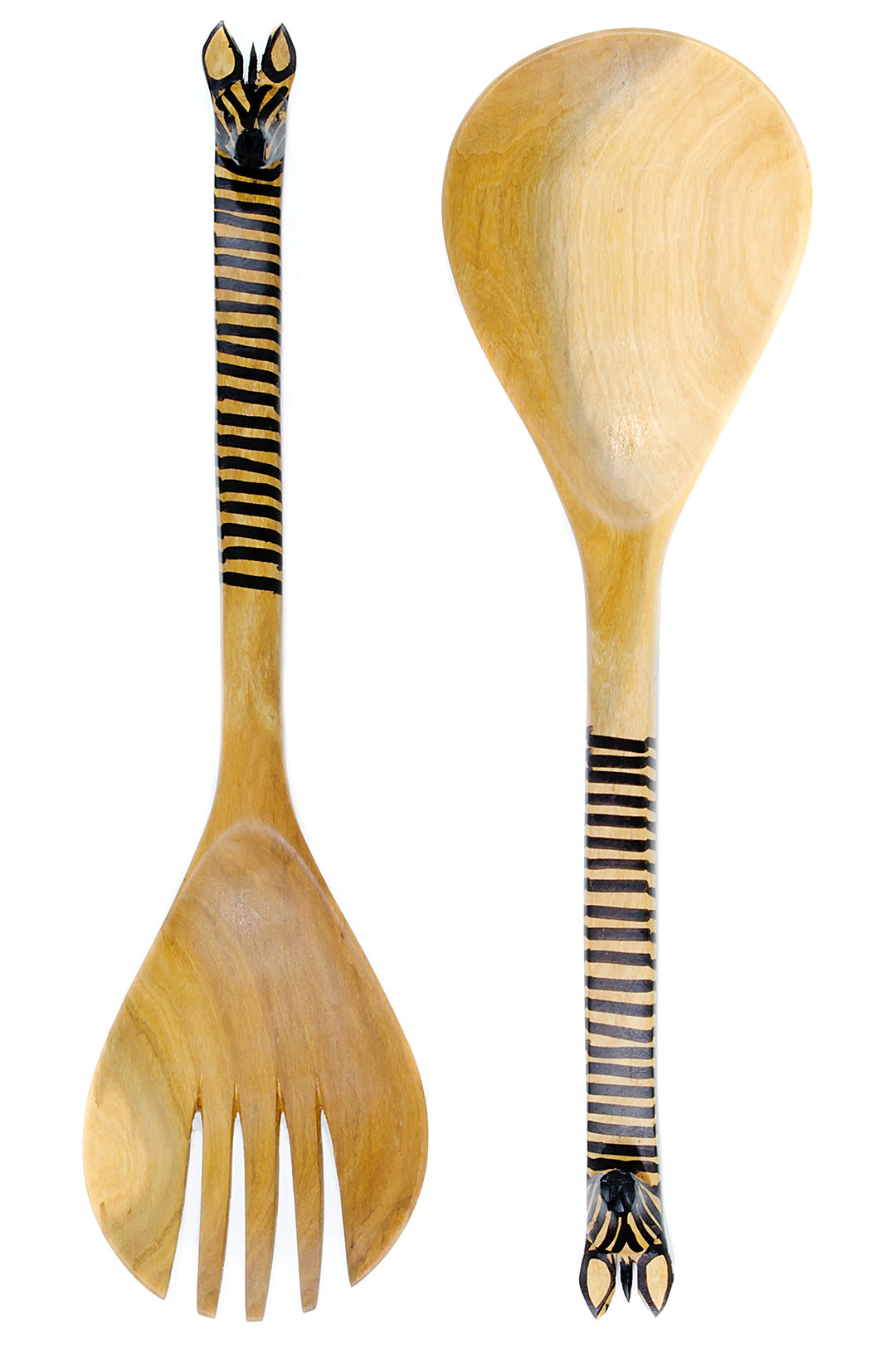 Mahogany Zebra Safari Salad Servers Default Title