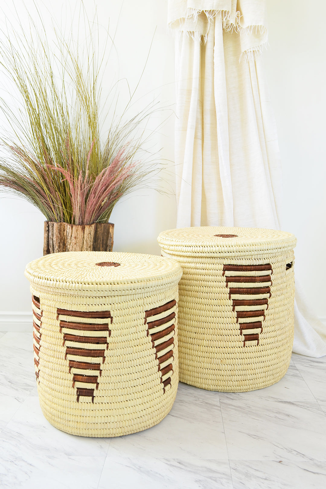 Set of Two Chestnut Arrow Turkana Palm Hampers Default Title