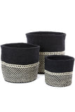 Set of Three Mwende Sisal Storage Bins Default Title