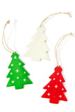 Set/3 Soapstone Christmas Tree Ornaments Default Title