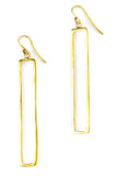 Hammered Brass Cathedral Earrings Default Title