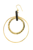 Brass & Horn Lariat Earrings Default Title