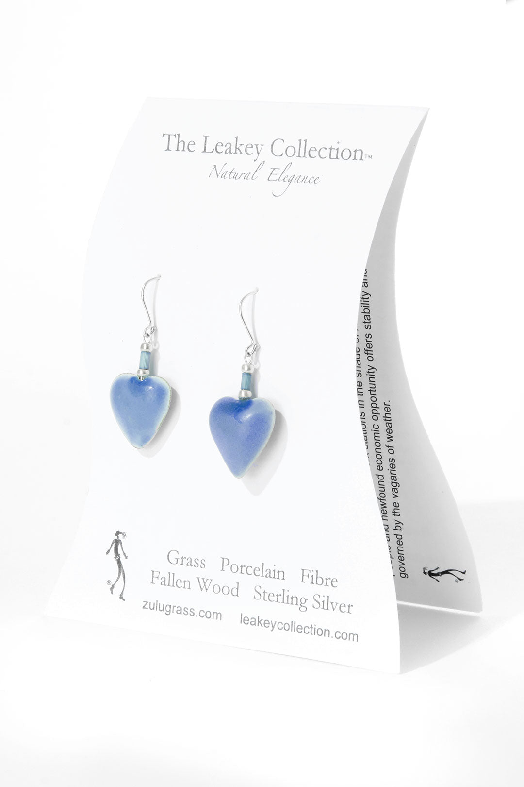 Follow Your Heart Handcrafted Porcelain Earrings Default Title
