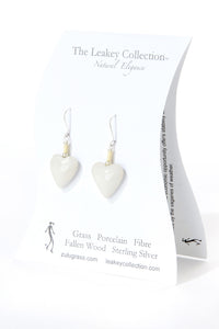 Heart and Soul Handcrafted Porcelain Earrings Default Title