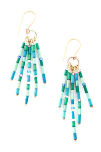 Diani Sea Glass Zulugrass Fringe Earrings Default Title