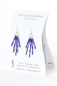 Jacaranda Blossoms Zulugrass Fringe Earrings Default Title