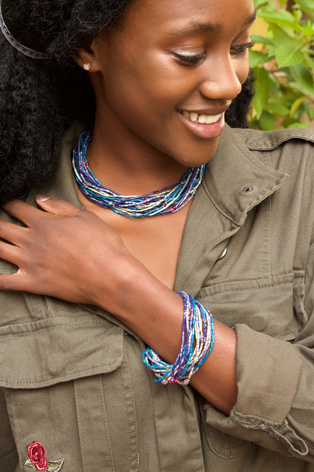 Watamu Multi-Strand Zulugrass Necklace Default Title
