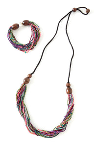 Potpourri Multi-Strand Zulugrass Necklace Default Title