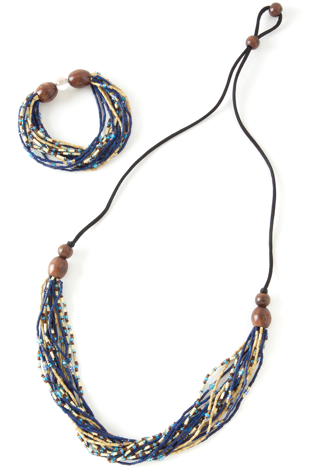 Sky Multi-Strand Zulugrass Necklace Default Title