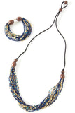 Sky Multi-Strand Zulugrass Necklace Default Title