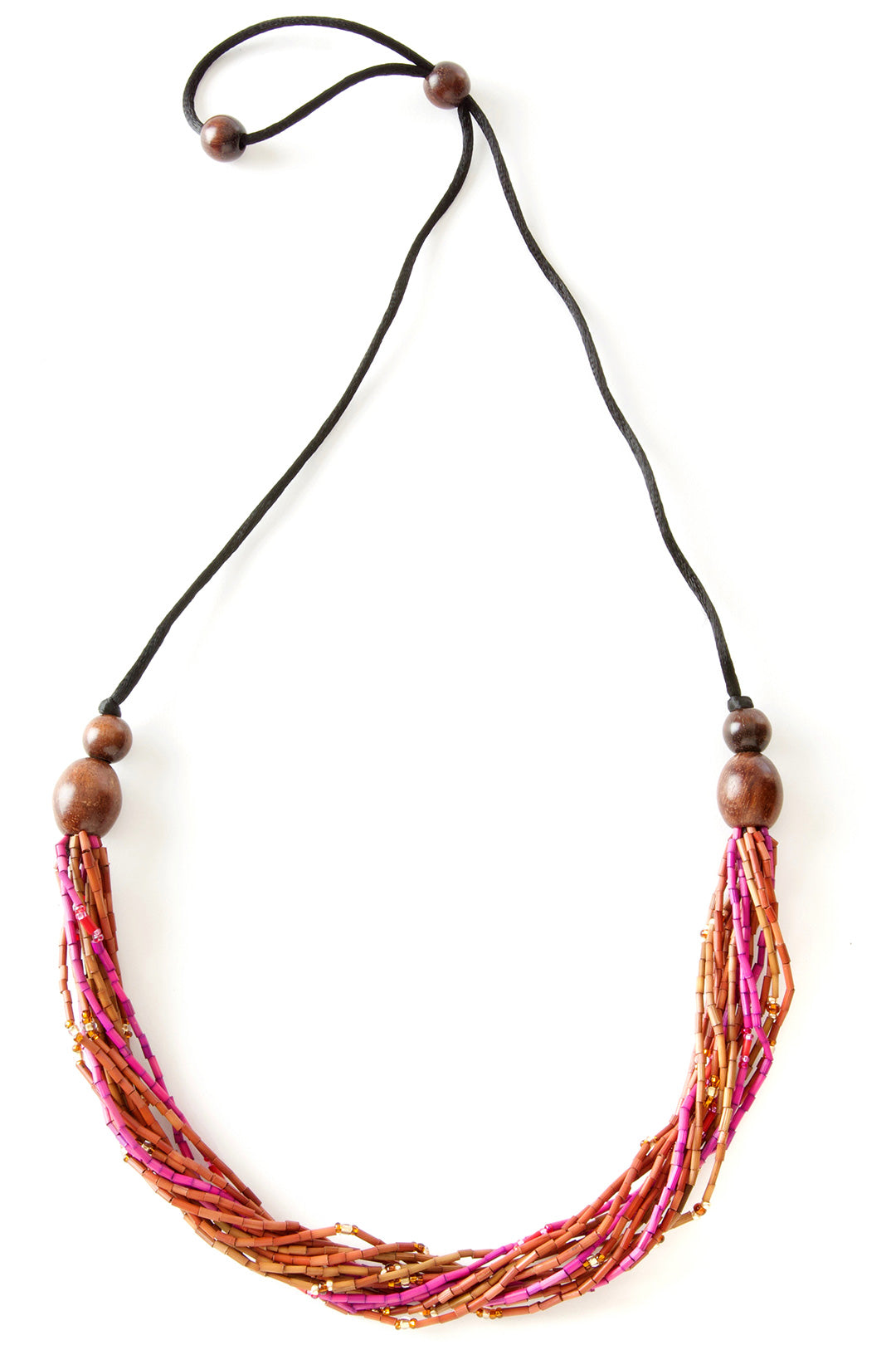 Cinnabar Multi-Strand Zulugrass Necklace Default Title