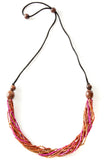 Cinnabar Multi-Strand Zulugrass Necklace Default Title