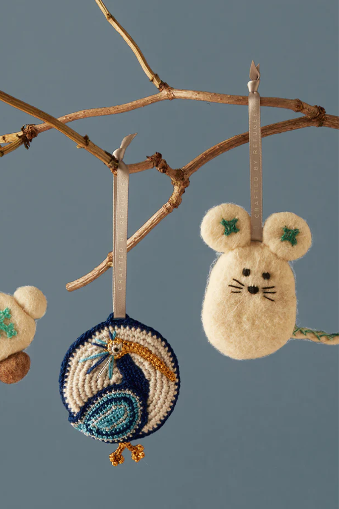 Brave Ibis Ornament, Made by Refugee Women - UN Refugee Agency