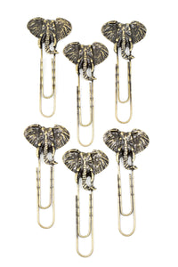 Sets of Six Oversize Brass Paperclips