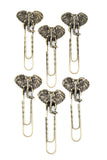 Sets of Six Oversize Brass Paperclips