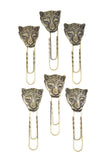 Sets of Six Oversize Brass Paperclips