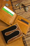 Malian Mudcloth and Leather Small Wallet Default Title
