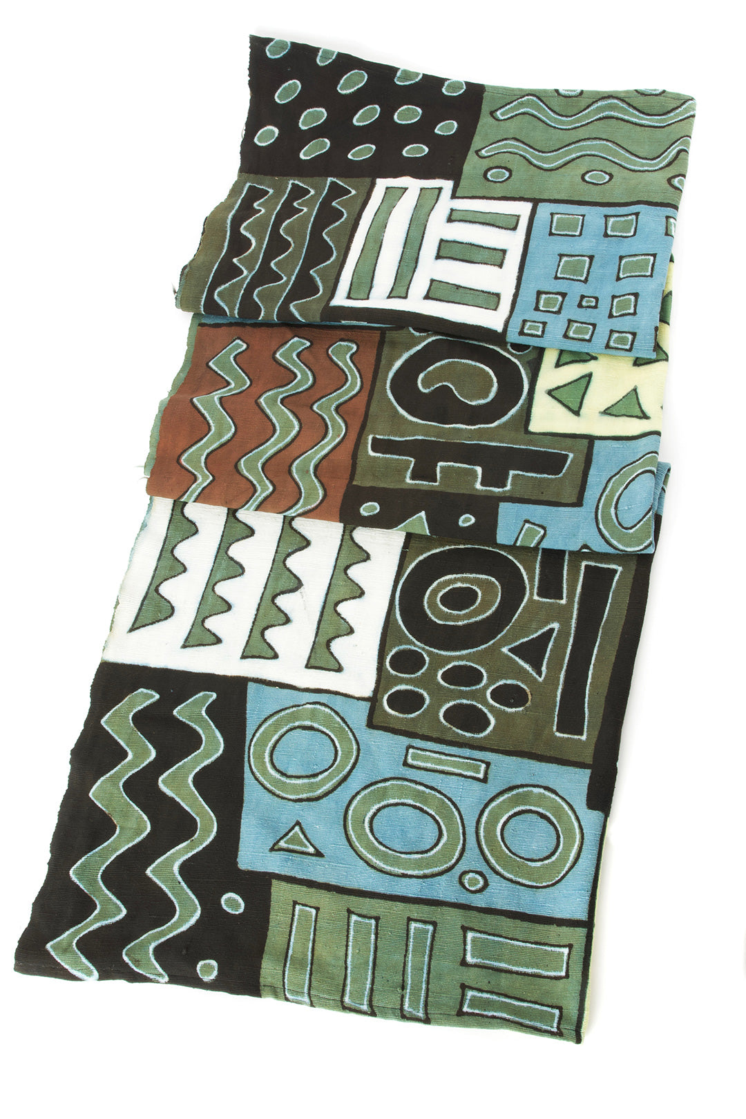 Coastal Colors Mudcloth Throw Blanket Default Title