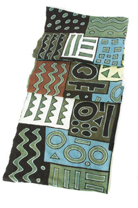 Coastal Colors Mudcloth Throw Blanket Default Title