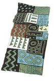 Coastal Colors Mudcloth Throw Blanket Default Title