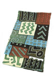 Coastal Colors Mudcloth Throw Blanket Default Title