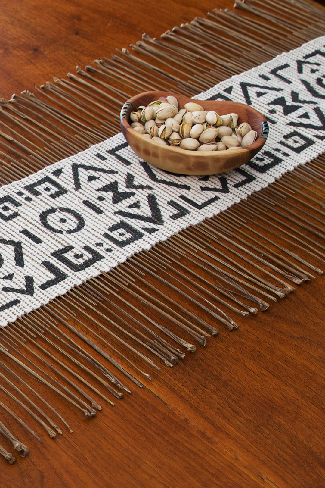 Geometric African Twig & Mudcloth Table Runner Default Title