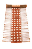 Brown and White Polka Dot Twig Runner