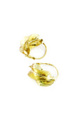 Modern Twirled Brass Fulani Earrings Small Brass Fulani Earrings