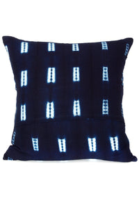 African Indigo Resist Dyed Pillow with Insert Default Title